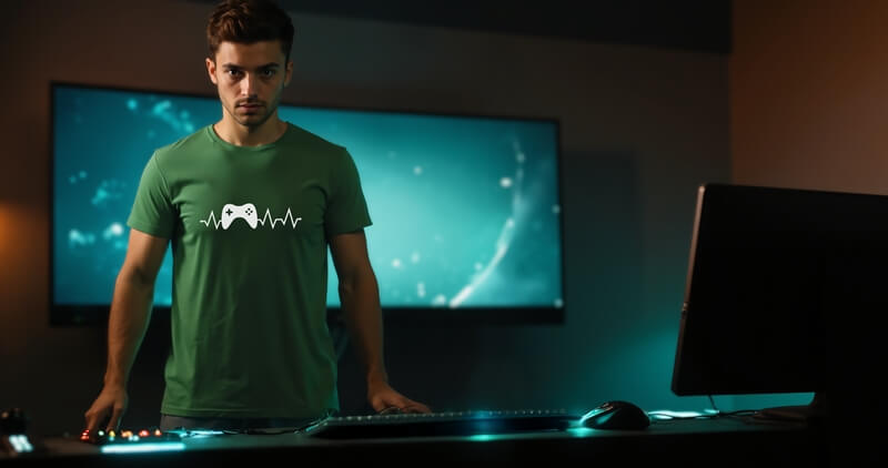 Pánské tričko tep gaming